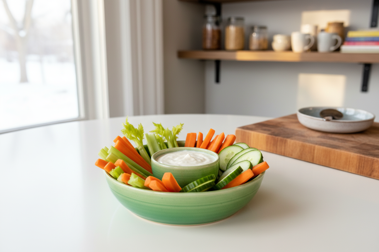 Veggie and Dip Tray | Crackers and Dip Tray, 7.5”x2” (Normally $56, discounted for glaze drip underneath that was ground smooth)