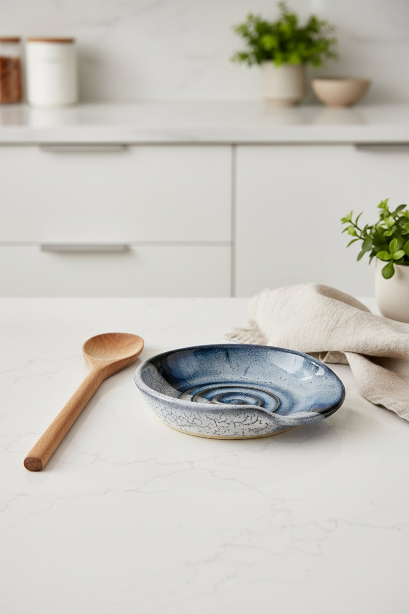 Spoon Rest in Granite , 5.5” no.30