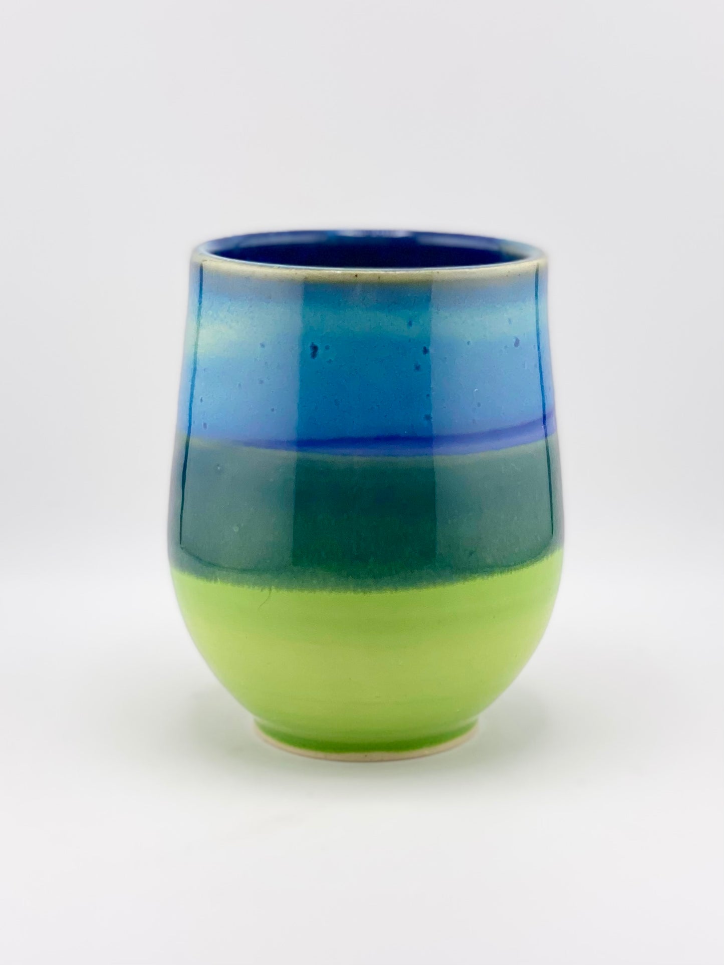 Blue and Green Cup, 12oz no.14