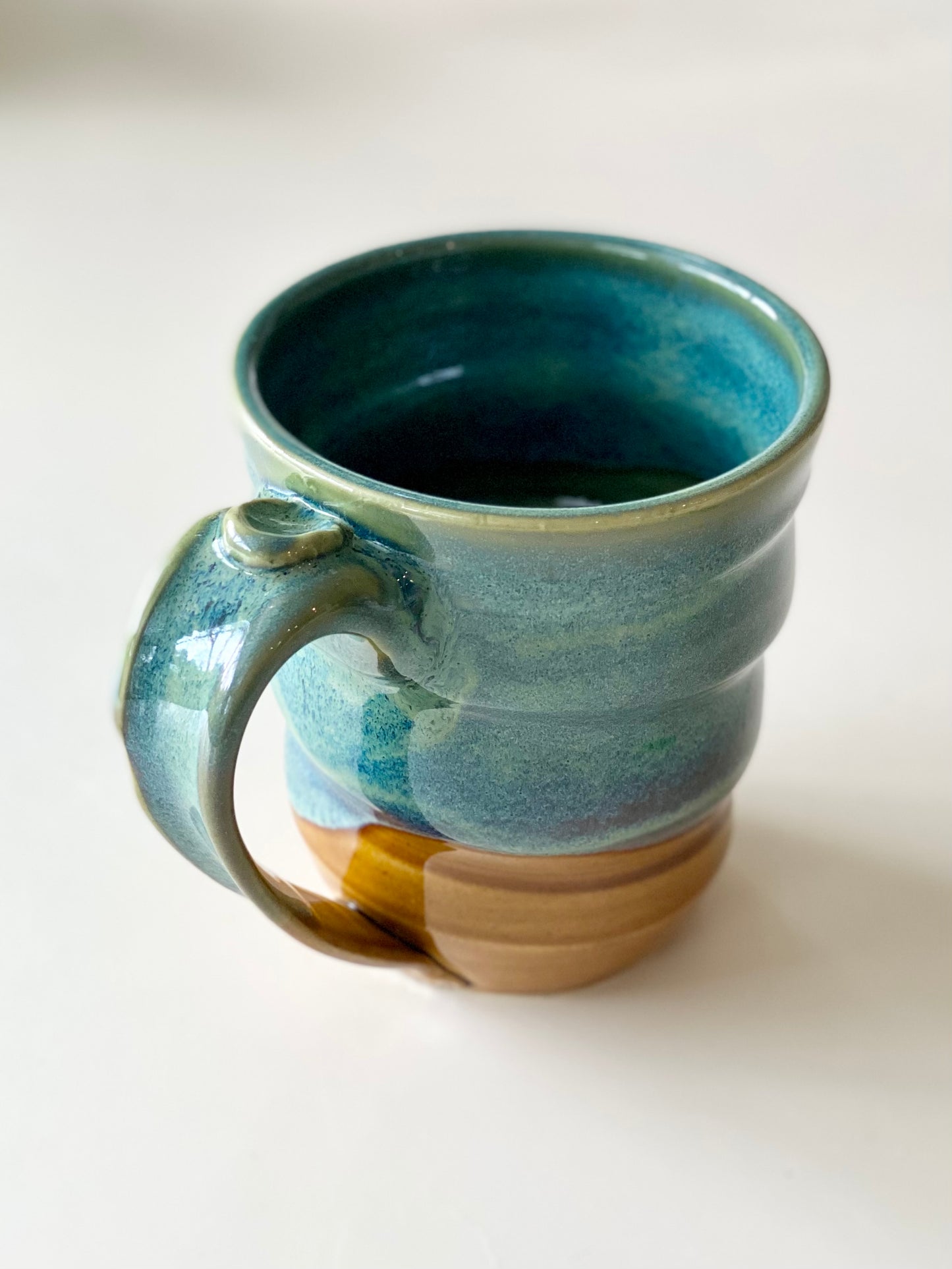 Blue Green and Amber Mug, 15oz, no.26