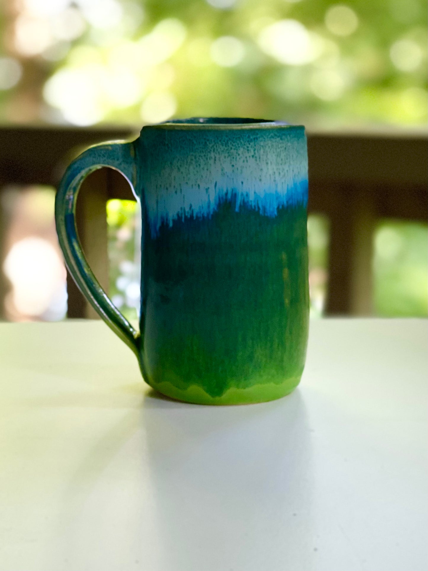 Blue and Green Mug, 12oz no.13
