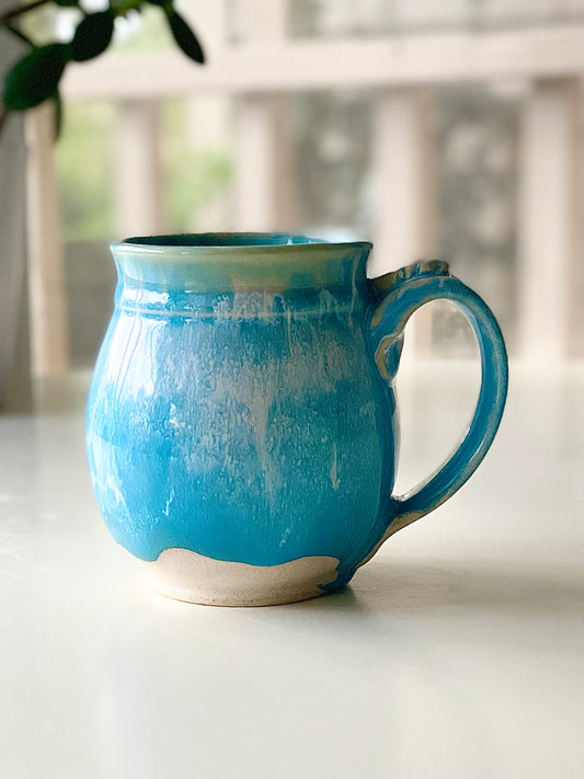 Blue and White Mug, 16oz, no.28