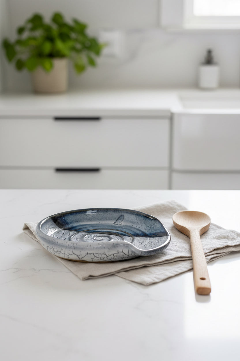 Spoon Rest in Granite , 5.25” no.31