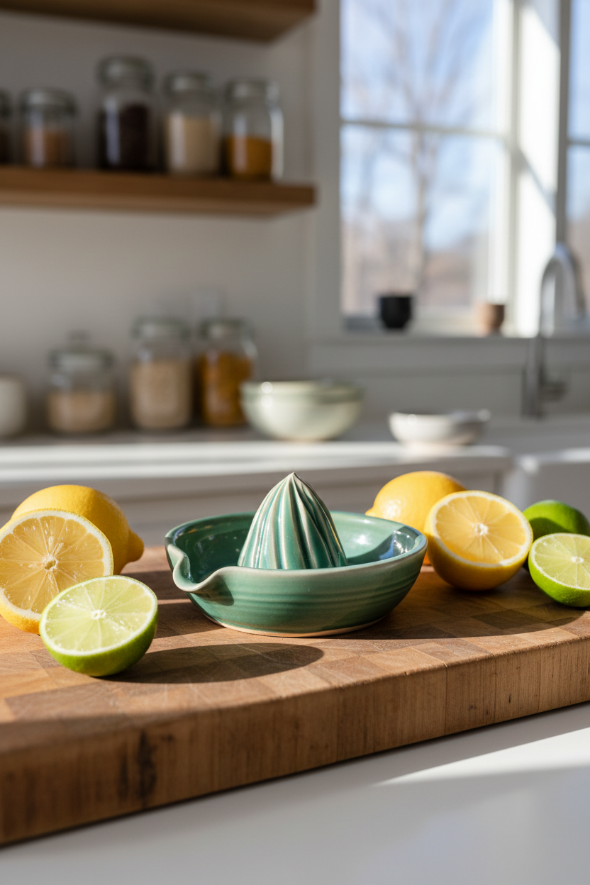 Citrus Juicer, no.46 (Normally $54, discounted for glaze drip and chip underneath)