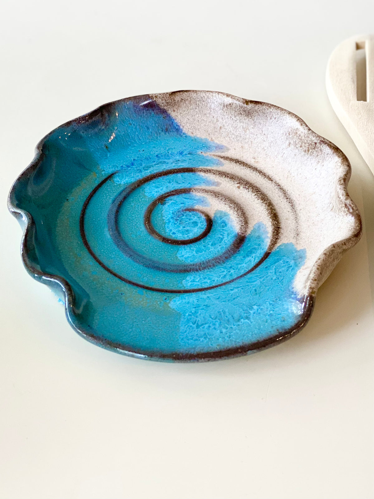Tide Pool Spoon Rest, 5.75”w, no.29