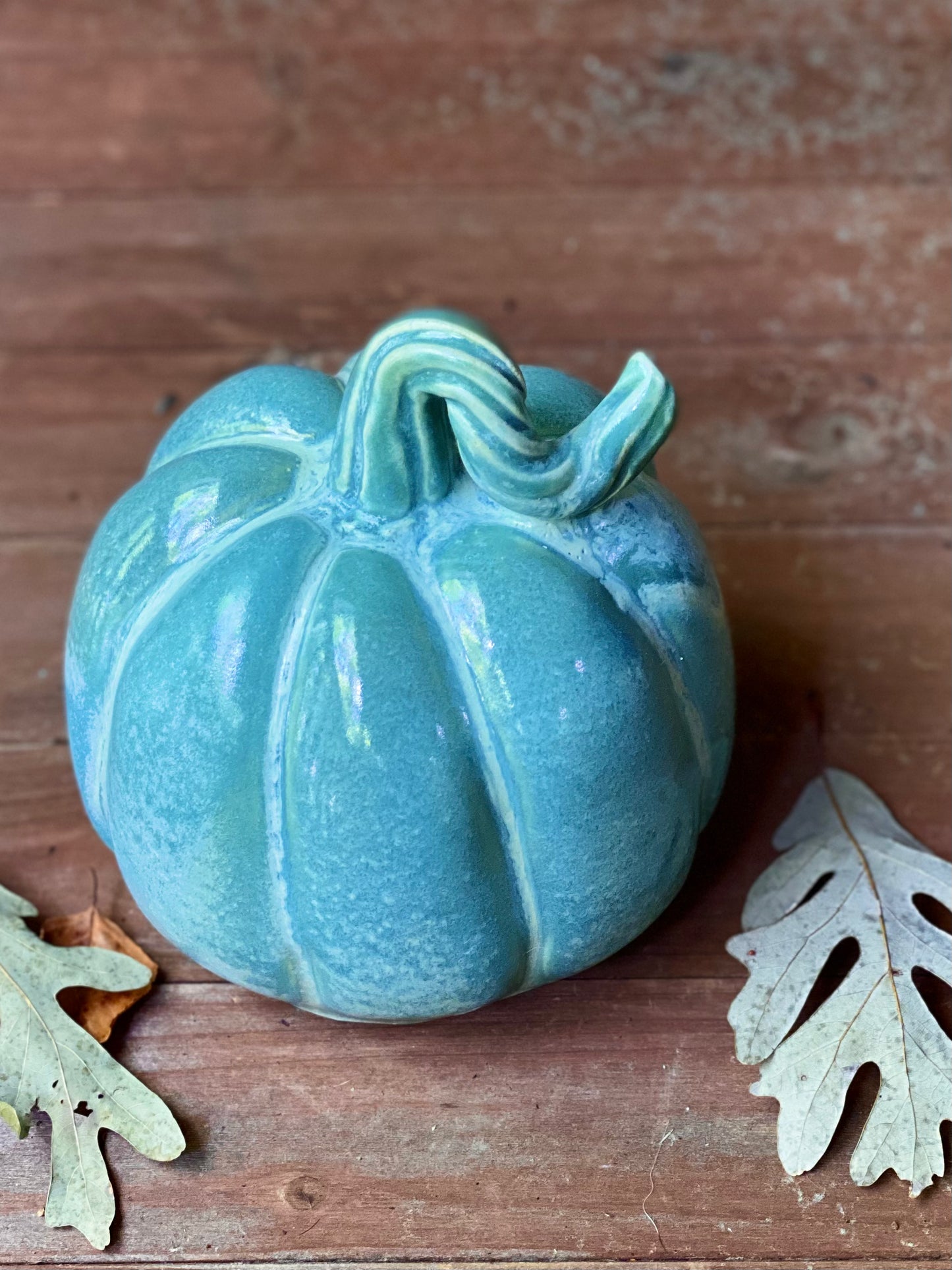 Pumpkin in Blue Agate, 5.75”x5”
