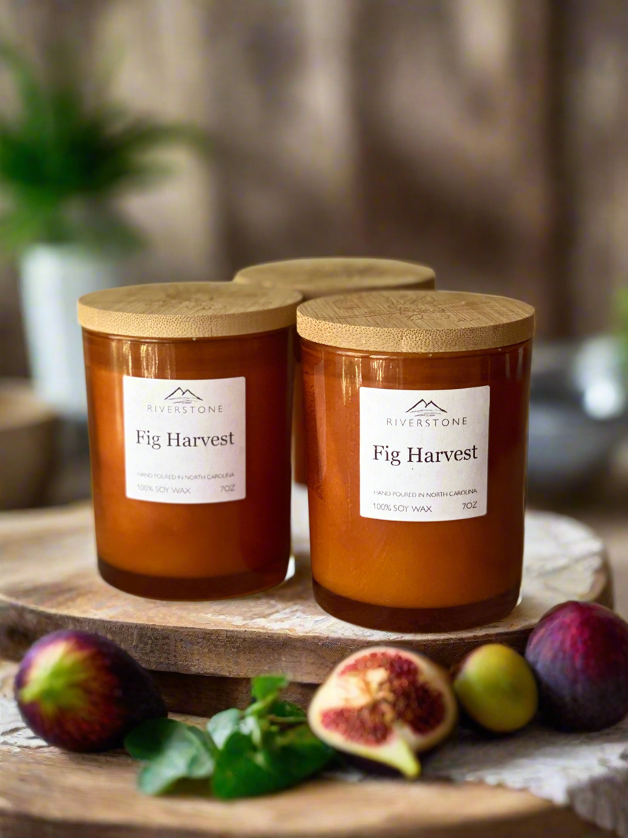 Fig Harvest, Hand Poured 100% Soy Wax Candle