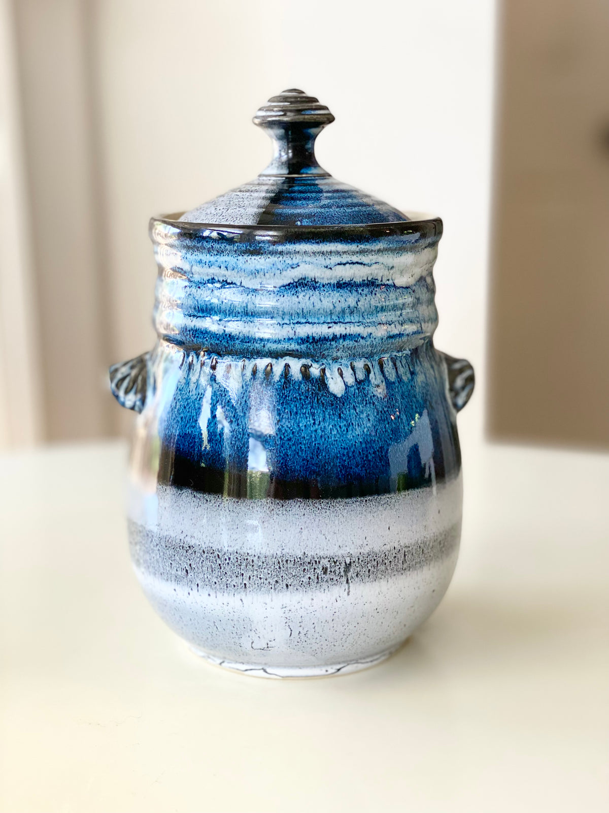 Lidded Jar, Canister, 4.5”w x 9”ht (including lid) no.39 (Copy)