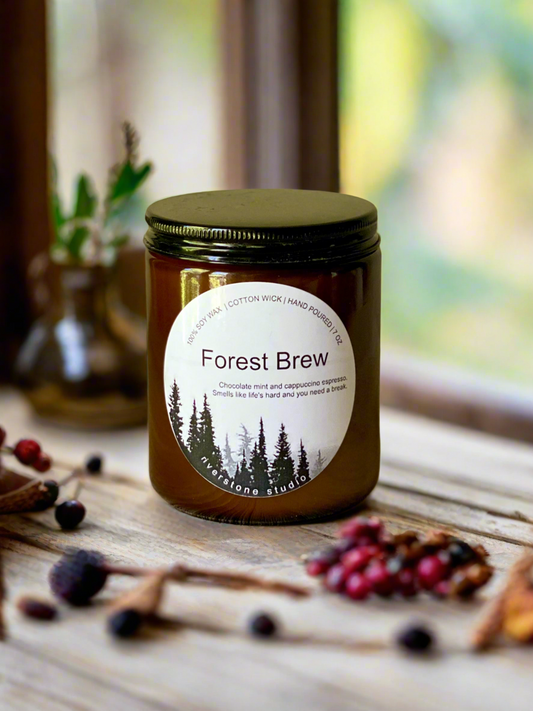 Forest Brew, Hand Poured 100% Soy Wax Candlees