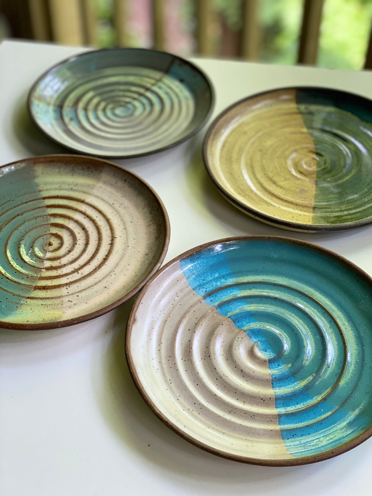 Set of 4 Plates, 8”-8.5” diameter