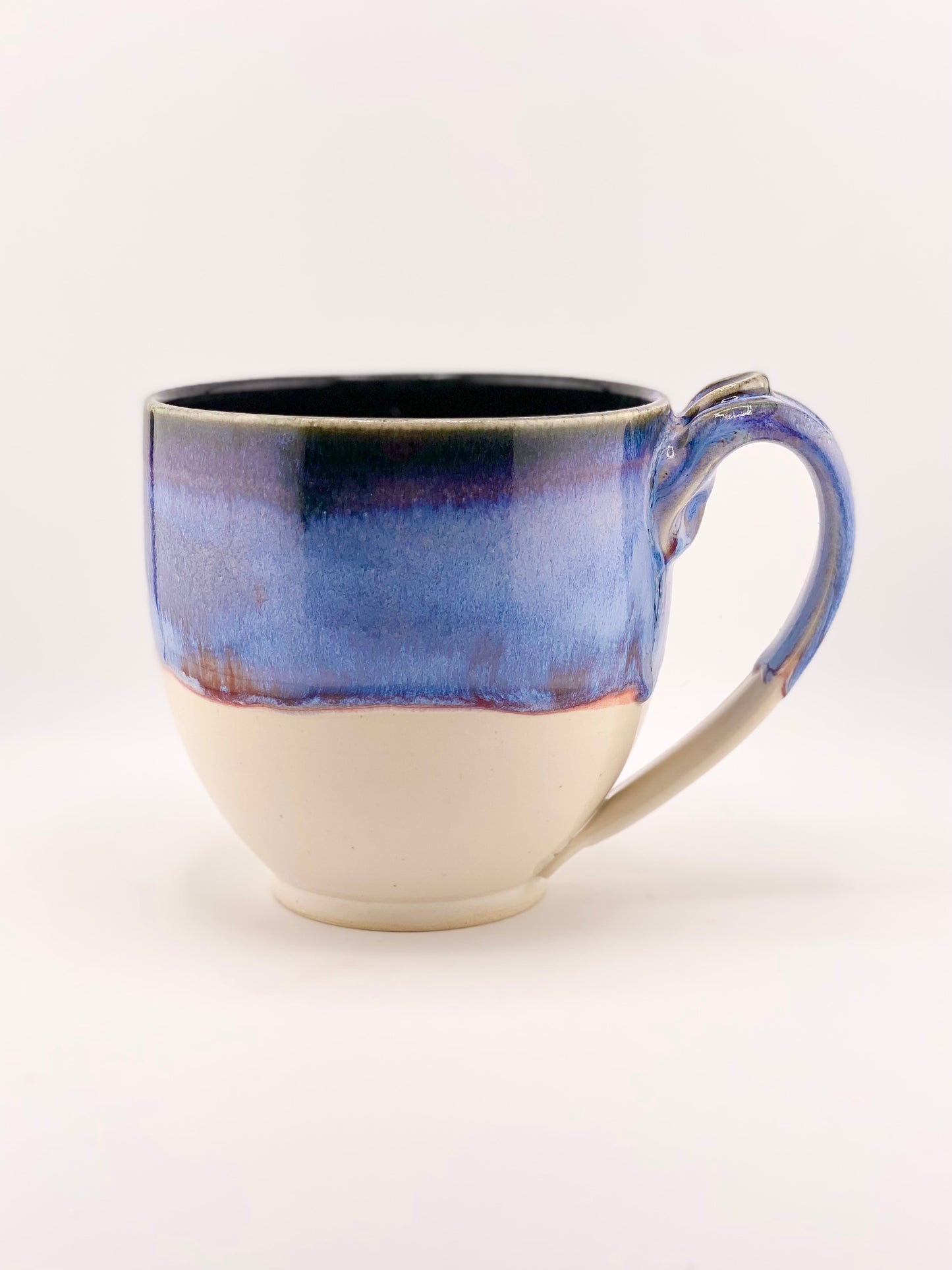 Blue and White Mug, Oversized Latte Mug, 20oz no.12