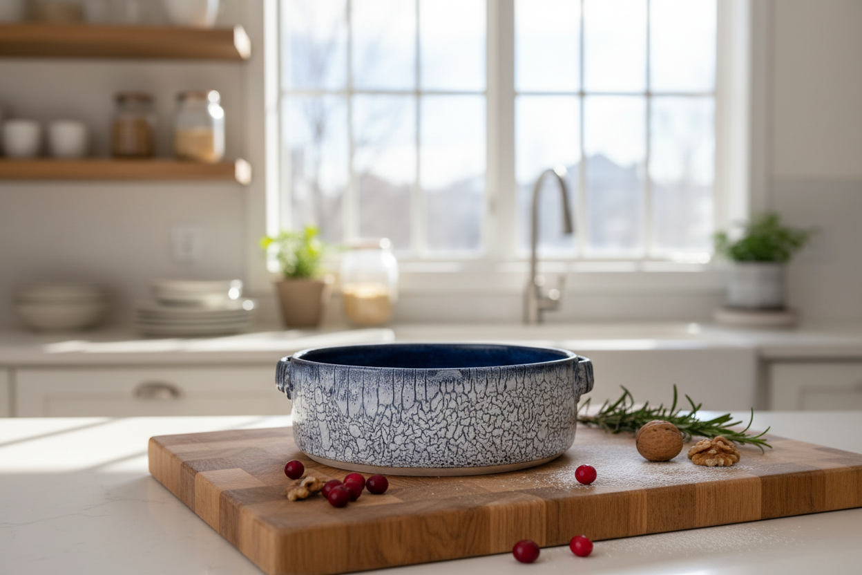 Black, White & Blue Bowl, 7.5”x2.5”, no.54