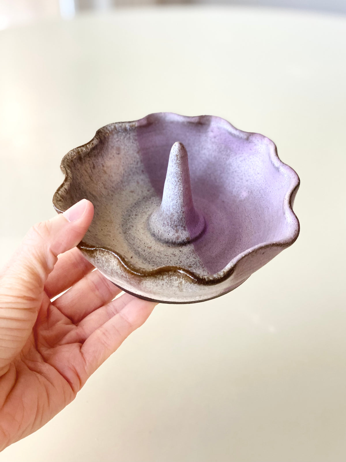 Pink Sierra Ring Dish, 5”w x2.75”ht, no.21