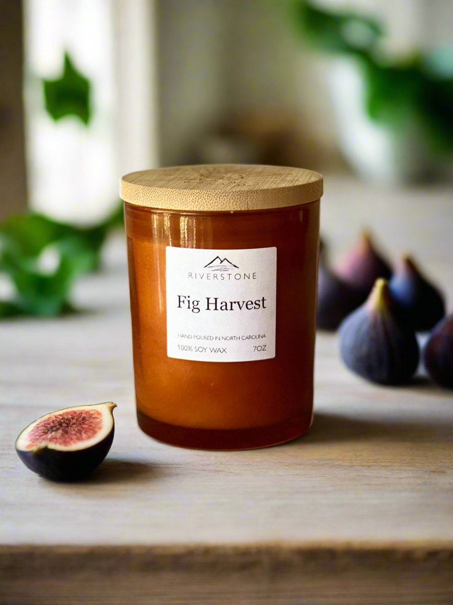 Fig Harvest, Hand Poured 100% Soy Wax Candle