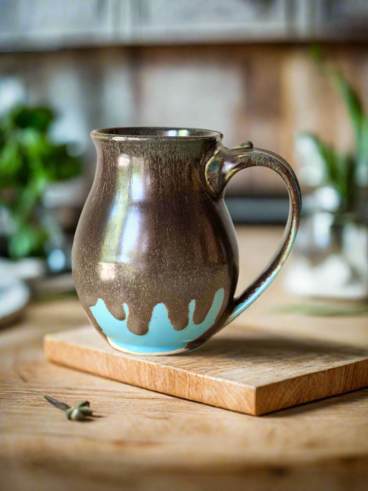 14oz Mug (Normally $85, discounted for a glaze drip under the bottom of the handle)