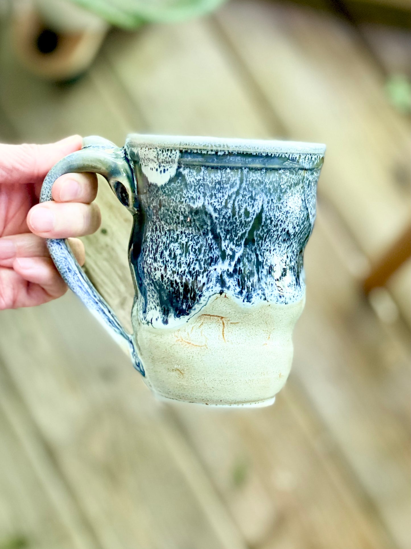 Black and White Granite Mug, 14oz no.22