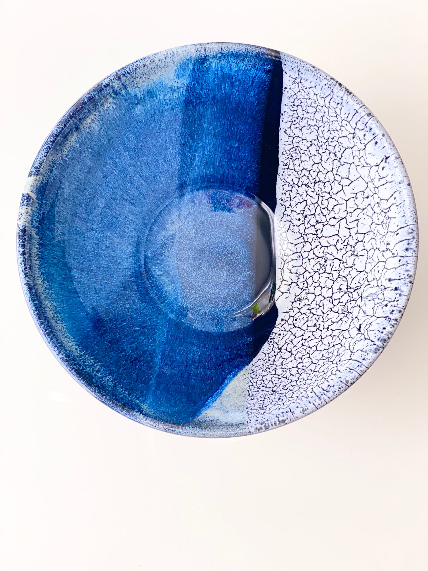 Black, White & Blue Bowl, 8”x3.75”, no.53