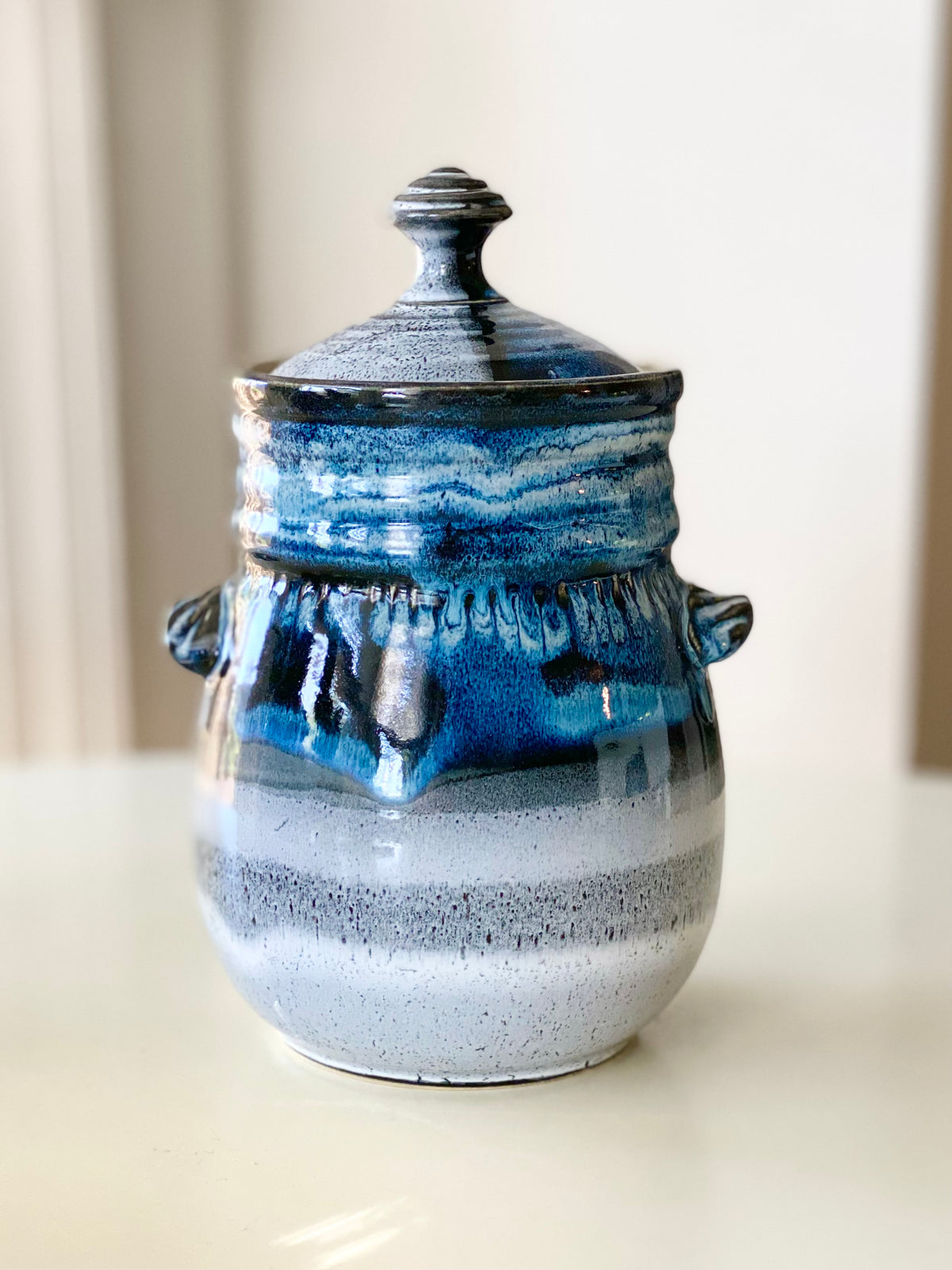 Lidded Jar, Canister, 4.5”w x 9”ht (including lid) no.39 (Copy)