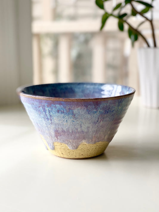 Lavender Vanilla Drip Soba / Ramen Bowl, 6.5”x 3.5”, no.67