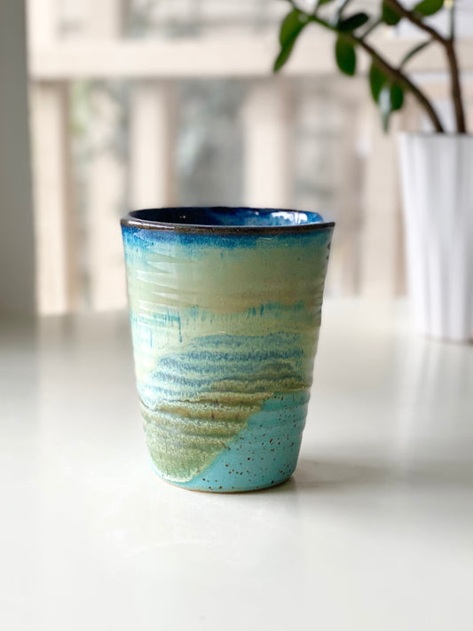 Blue Agate Tumbler, 12oz, no.69