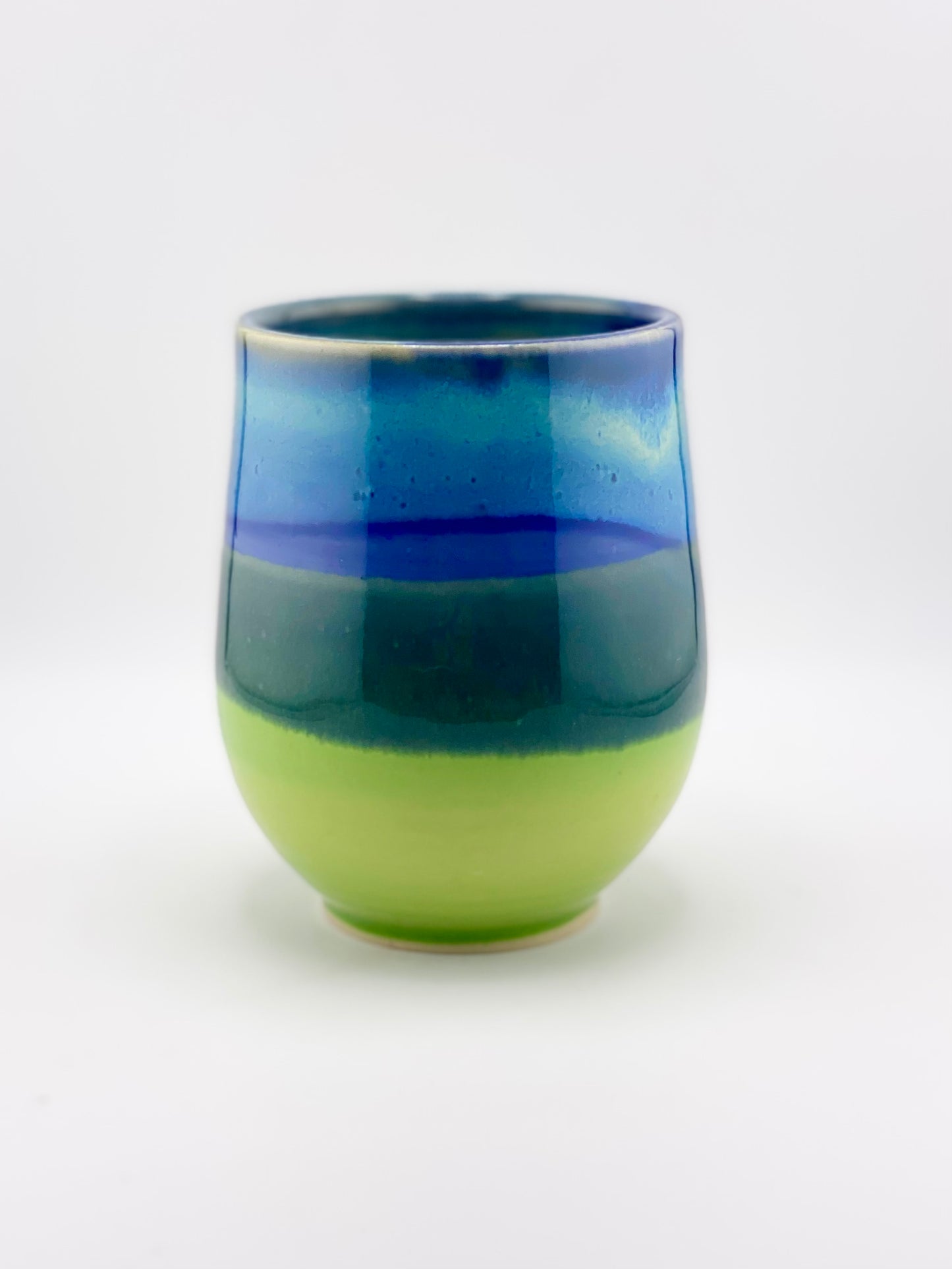 Blue and Green Cup, 12oz no.14