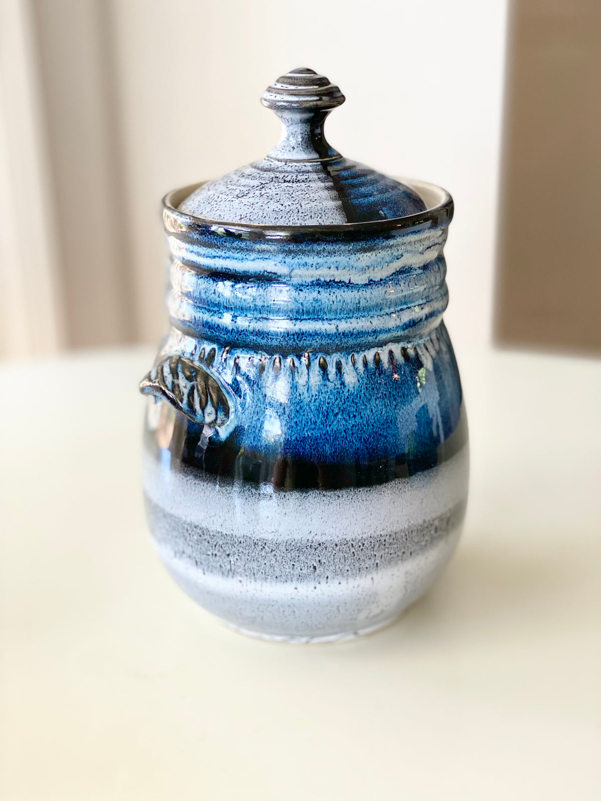 Lidded Jar, Canister, 4.5”w x 9”ht (including lid) no.39 (Copy)