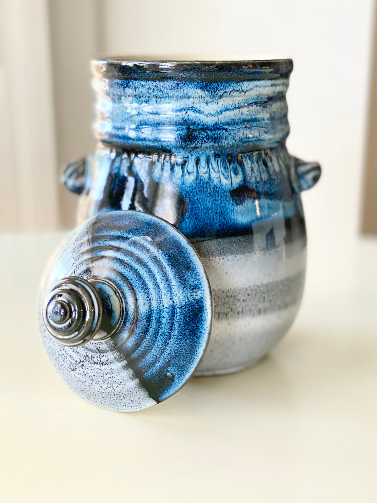Lidded Jar, Canister, 4.5”w x 9”ht (including lid) no.39 (Copy)