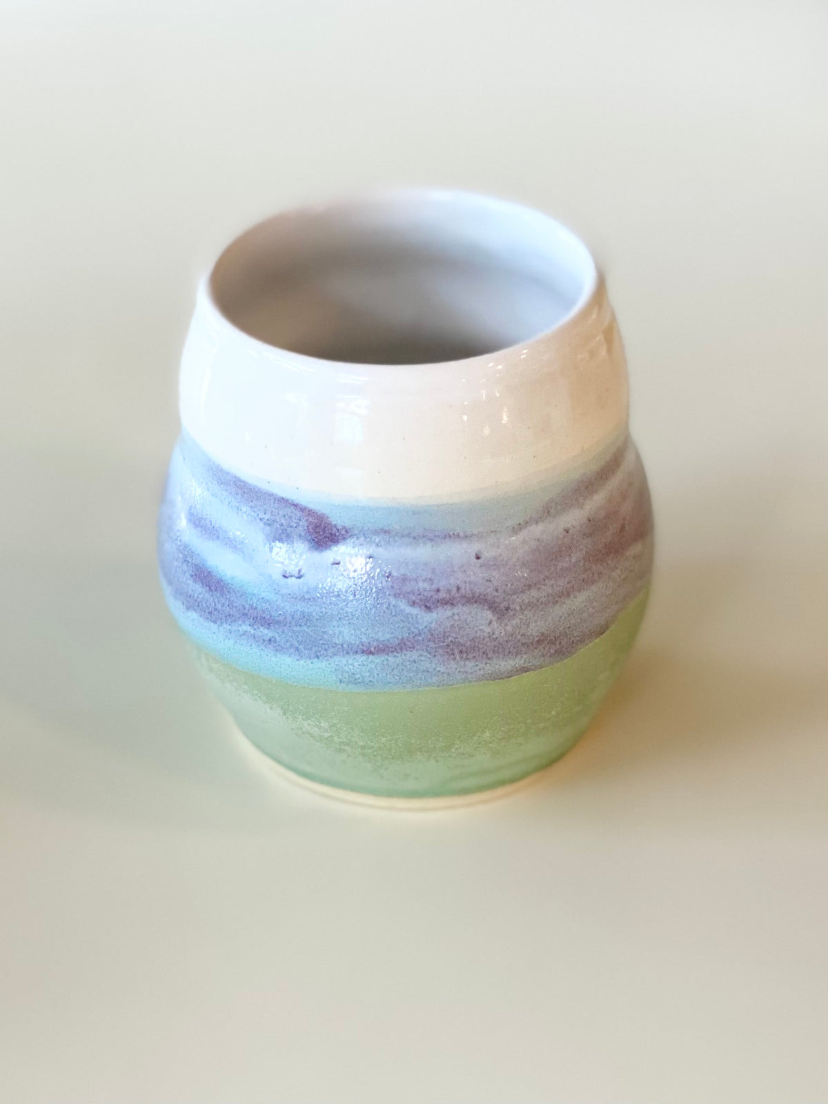 Purple Sage Tumbler, 12oz, no.34 (discounted due to rim being uneven, normally $40)