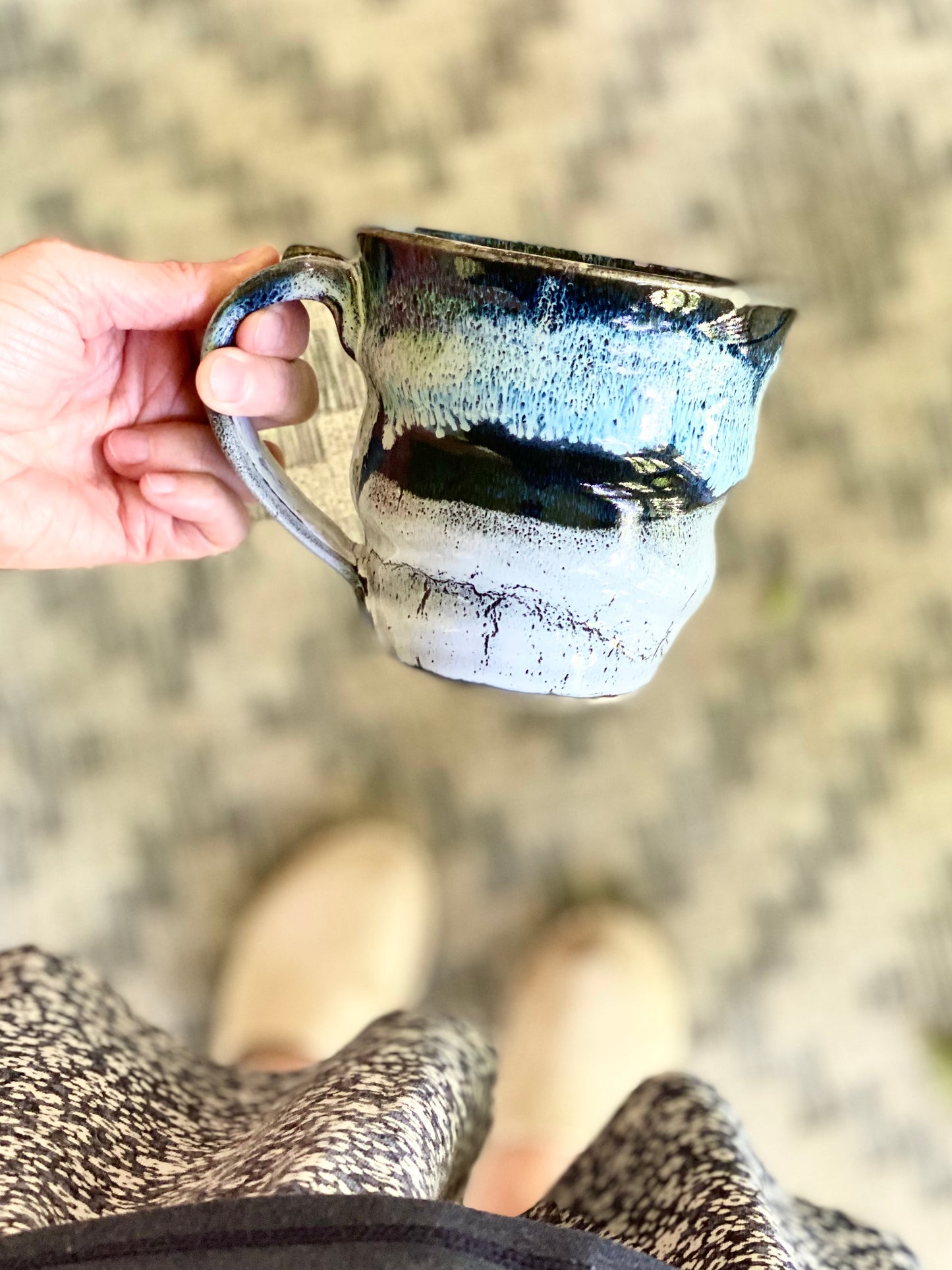 Black and White Granite Mug, 16oz no.23