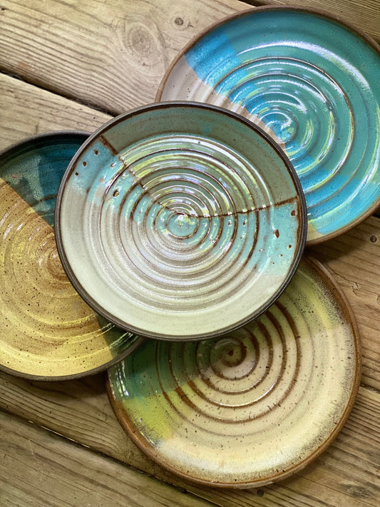 Set of 4 Plates, 8”-8.5” diameter