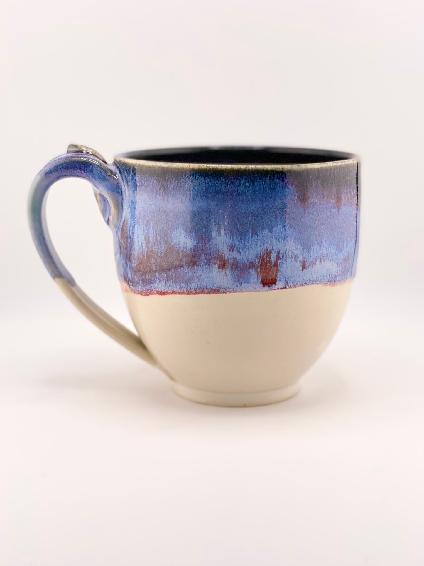 Blue and White Mug, Oversized Latte Mug, 20oz no.12