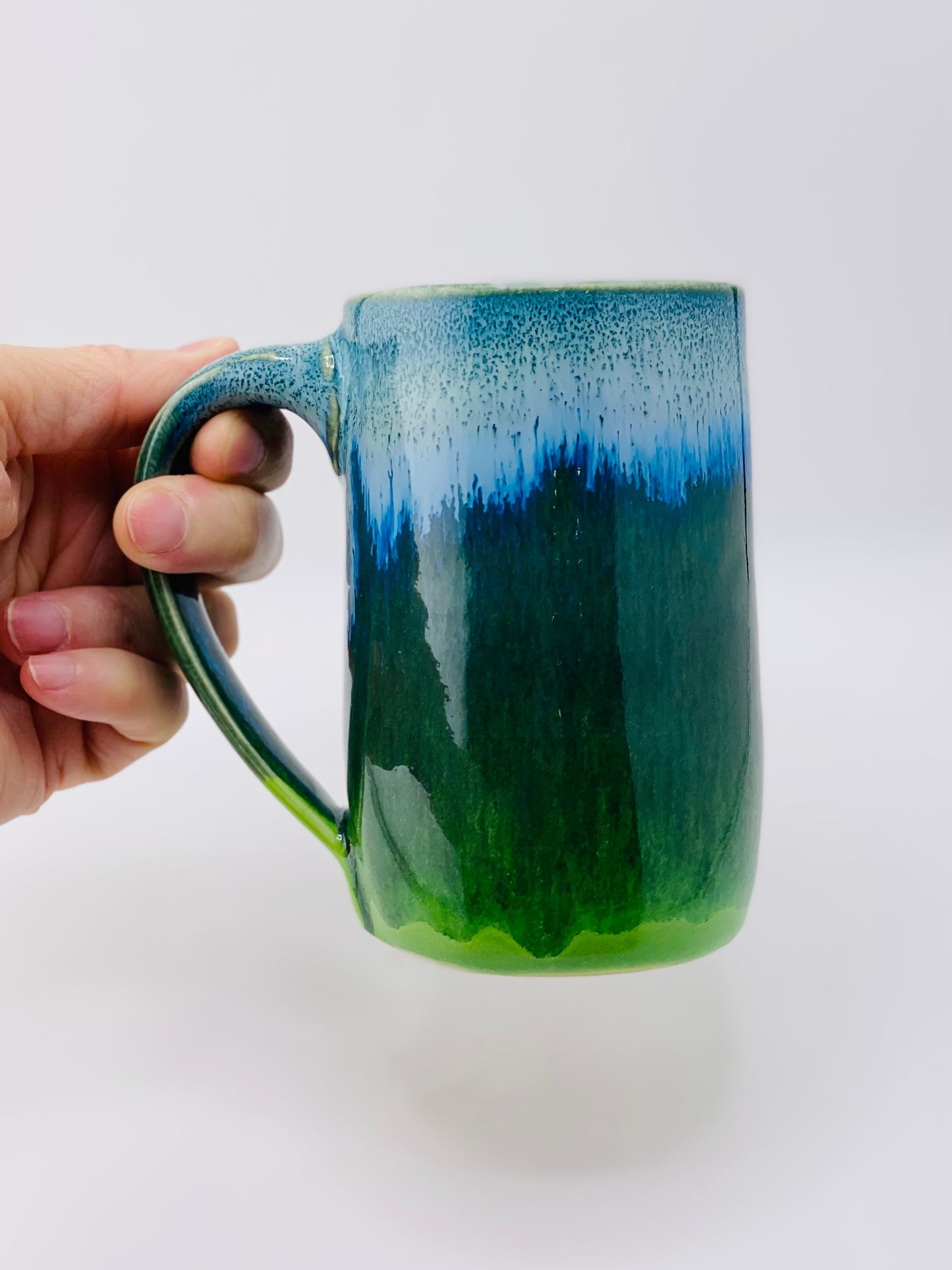 Blue and Green Mug, 12oz no.13
