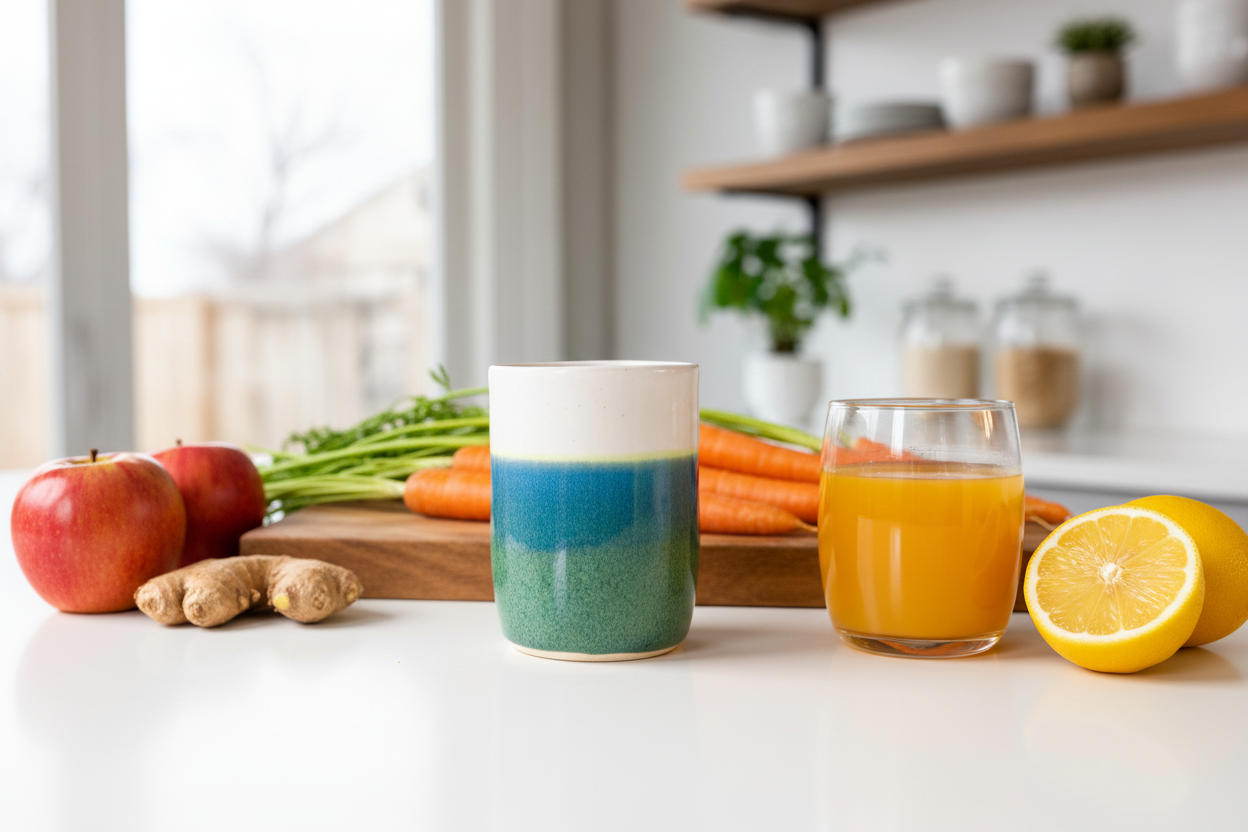 Blue Green and White Tumbler, 10oz no.31