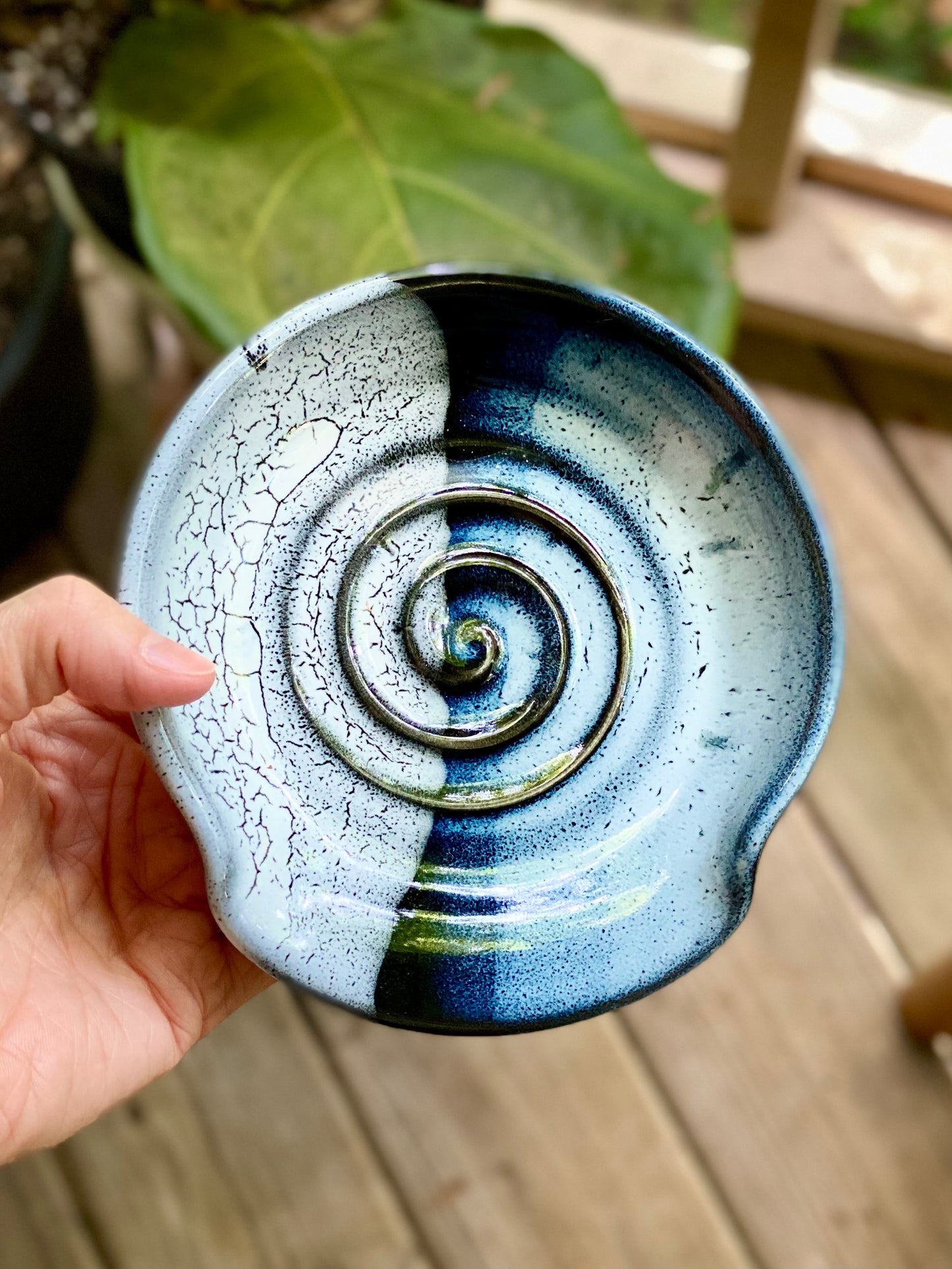 Spoon Rest in Granite , 5.5” no.30
