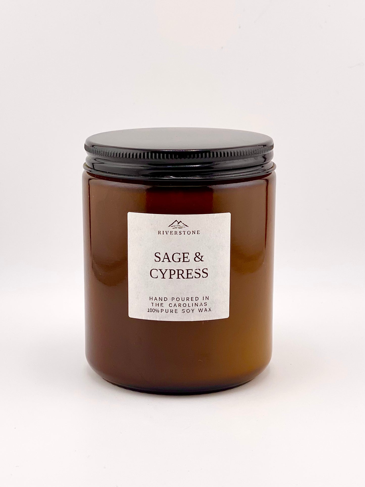 Candle, Sage & Cypress – Hand Poured Soy Candle | 100% Soy Wax