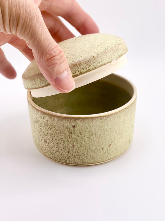 Sunlit Meadows Keepsake Box, Herb Box, 2.75” ht x 3.25” w, no.38 (discounted due to a tiny chip on the lid, normally $48)