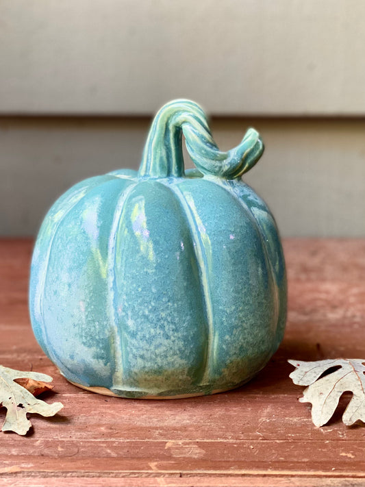 Pumpkin in Blue Agate, 5.75”x5”