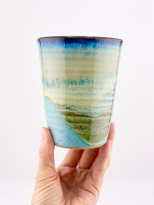 Blue Agate Tumbler, 12oz, no.69