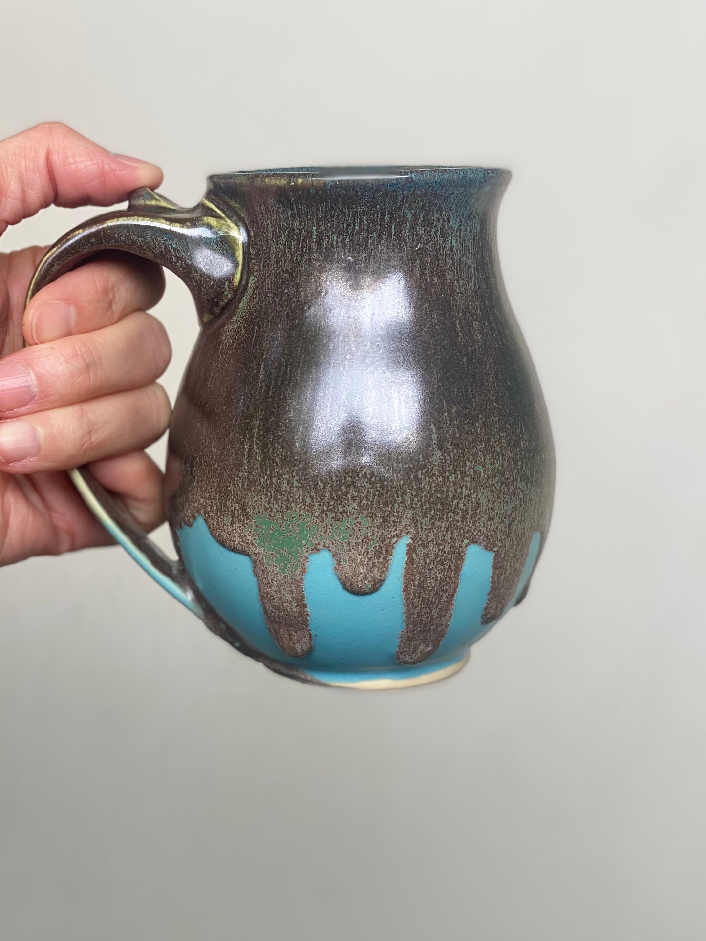 14oz Mug (Normally $85, discounted for a glaze drip under the bottom of the handle)