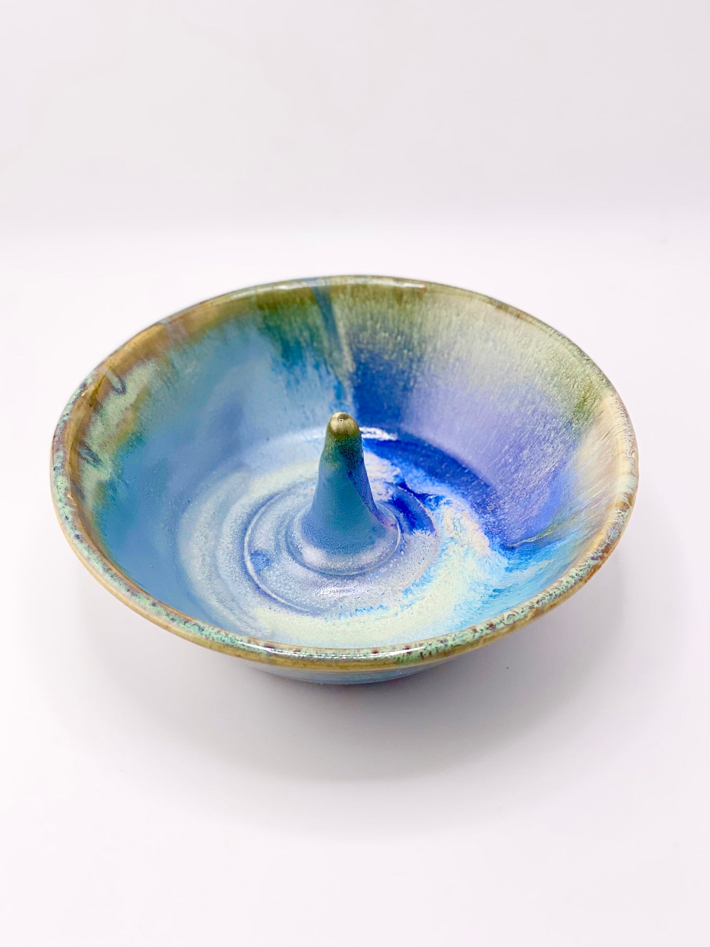 Ring Dish/Jewelry Dish, 6” w (discounted to glaze imperfection underneath, normally $35)