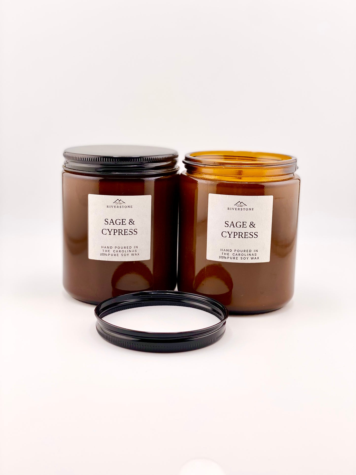 Candle, Sage & Cypress – Hand Poured Soy Candle | 100% Soy Wax